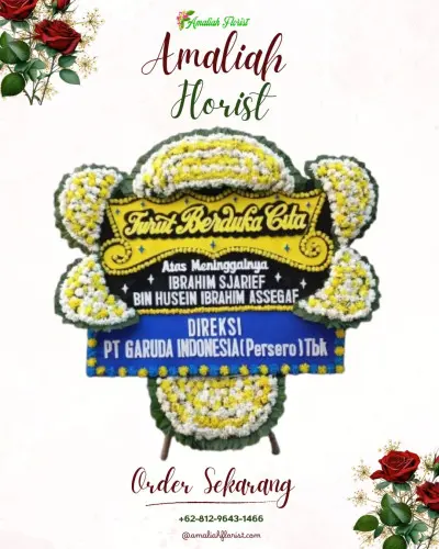 Papan Bunga Duka di Sraten